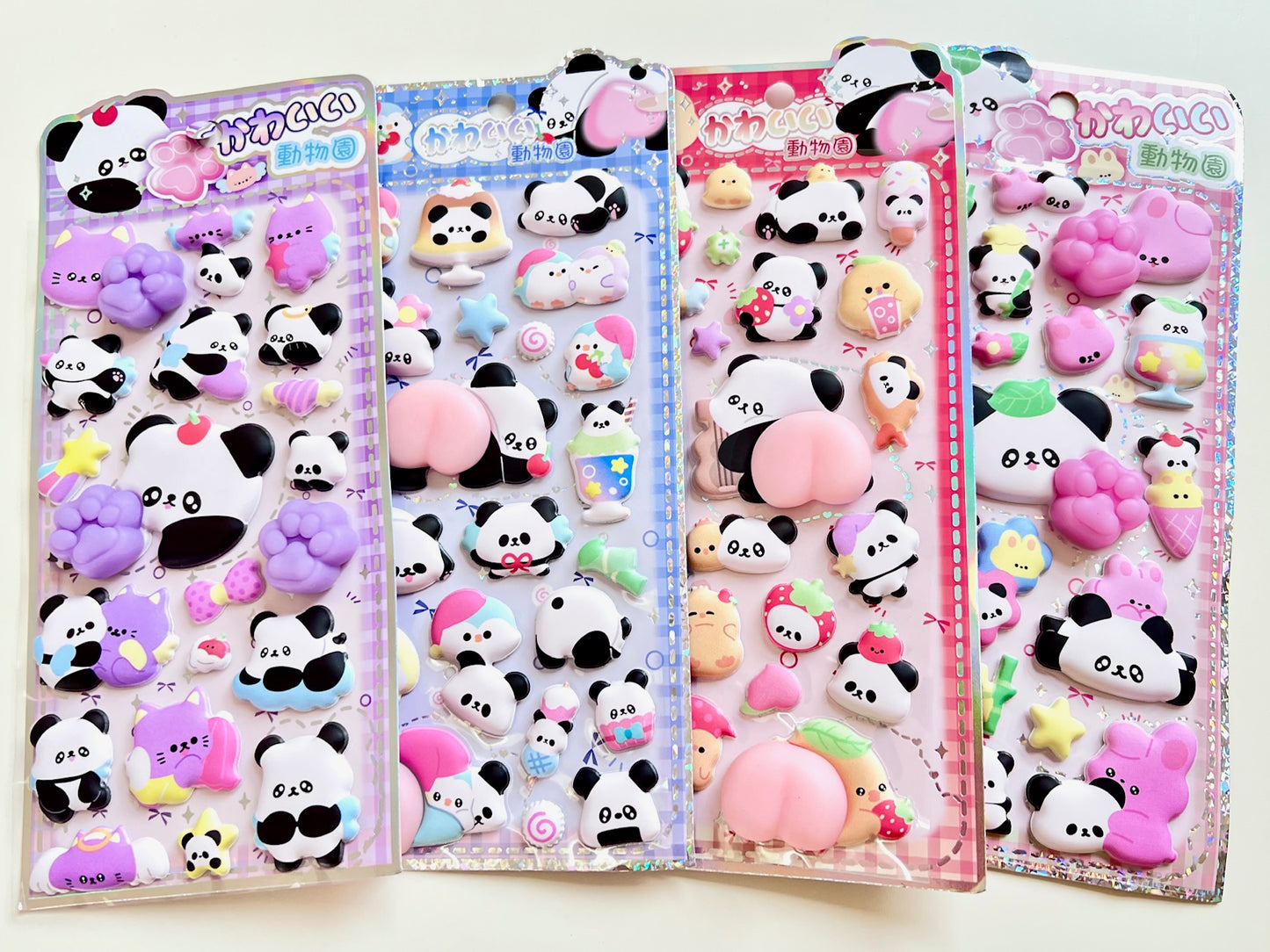11090 Panda Squishy Butt Stickers-12