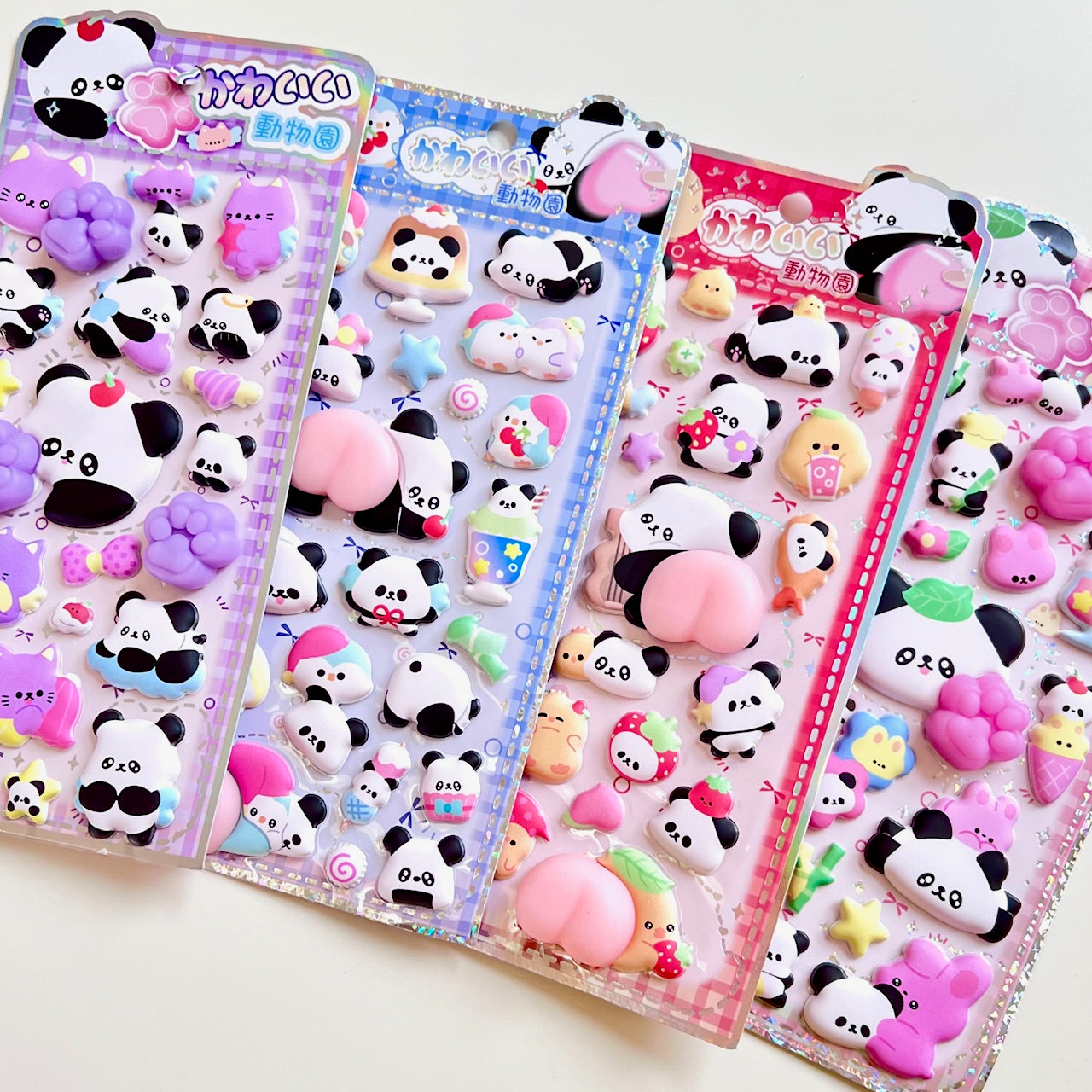 11090 Panda Squishy Butt Stickers-12