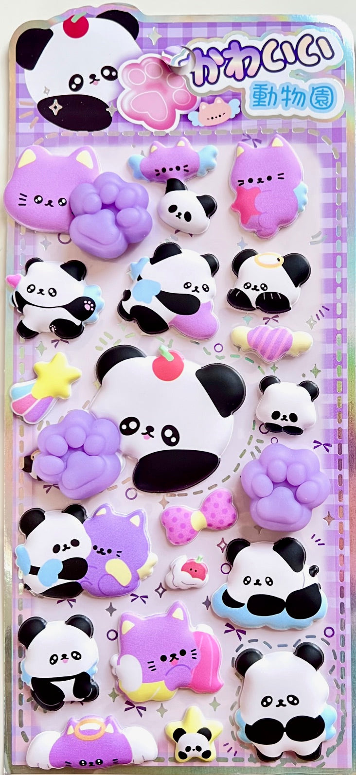 11090 Panda Squishy Butt Stickers-12