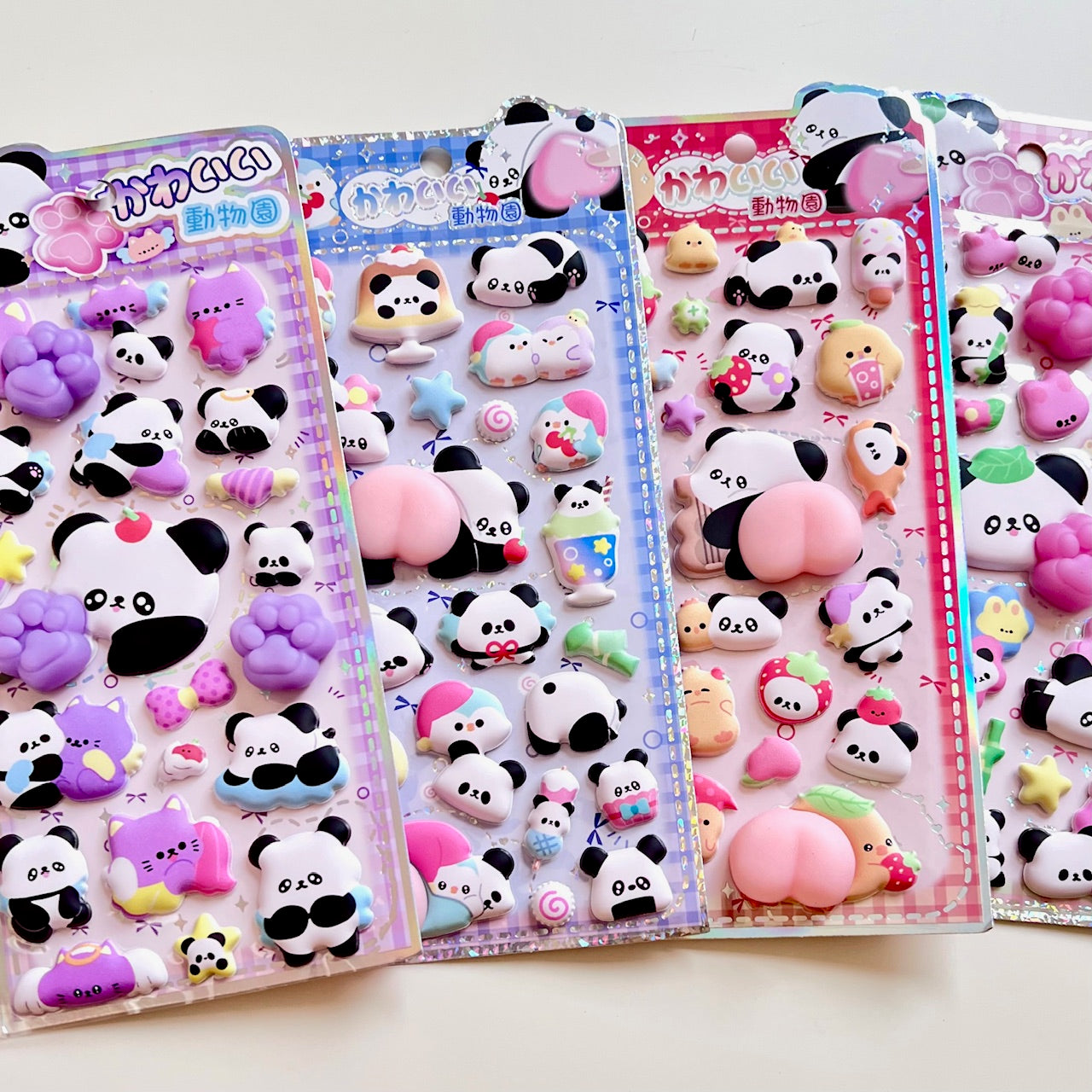11090 Panda Squishy Butt Stickers-12
