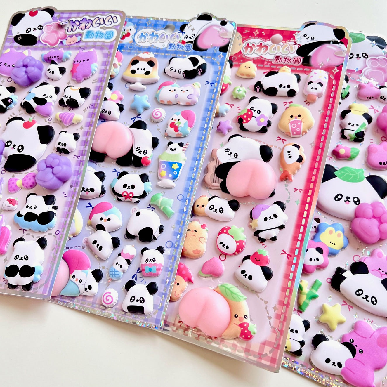 11090 Panda Squishy Butt Stickers-12