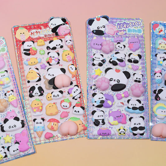11090 Panda Squishy Butt Stickers-12