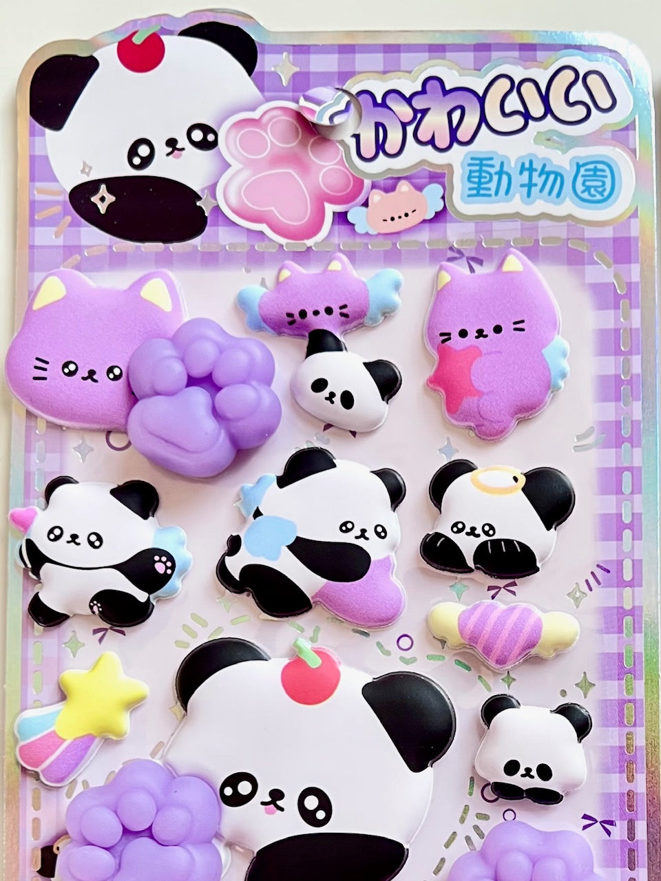 11090 Panda Squishy Butt Stickers-12