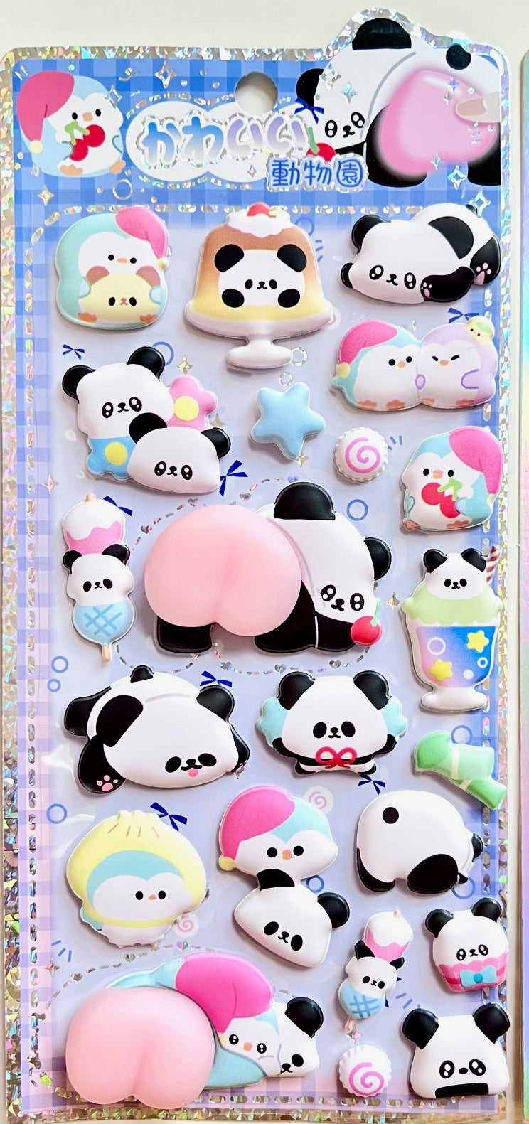 11090 Panda Squishy Butt Stickers-12