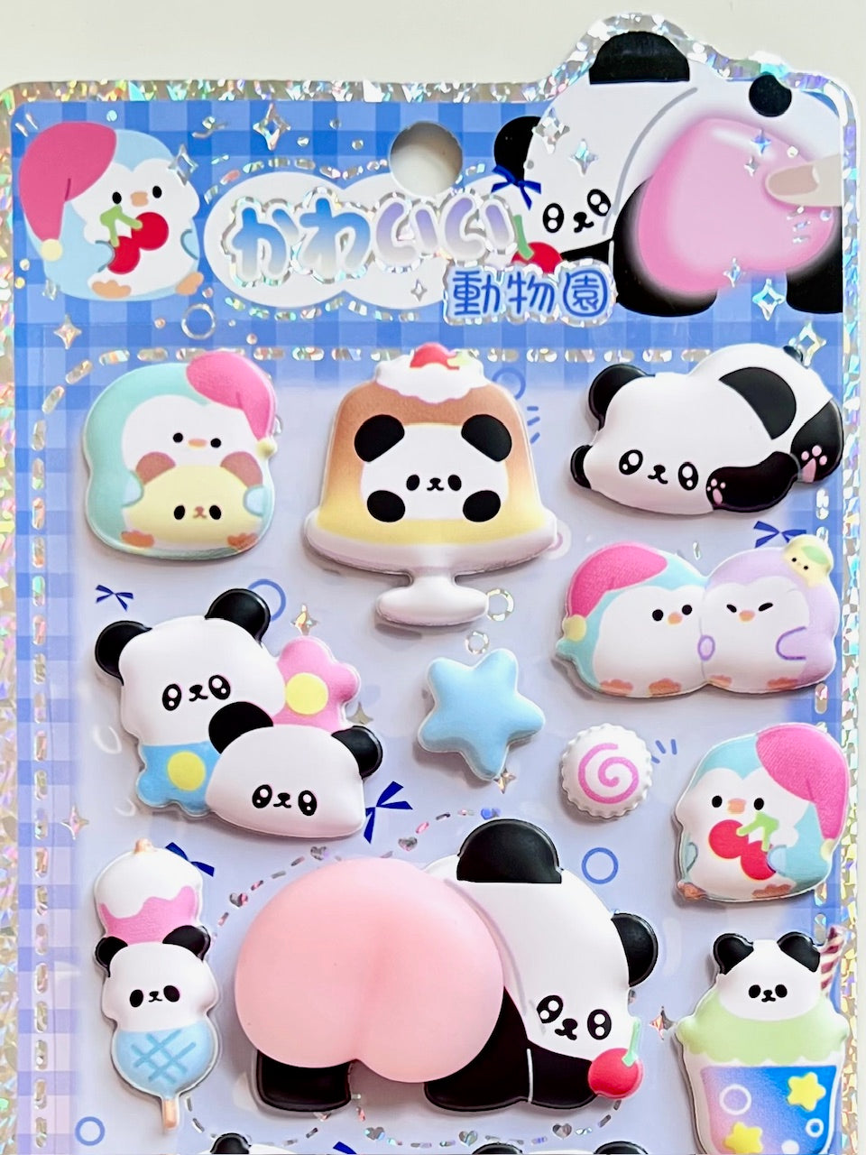 11090 Panda Squishy Butt Stickers-12