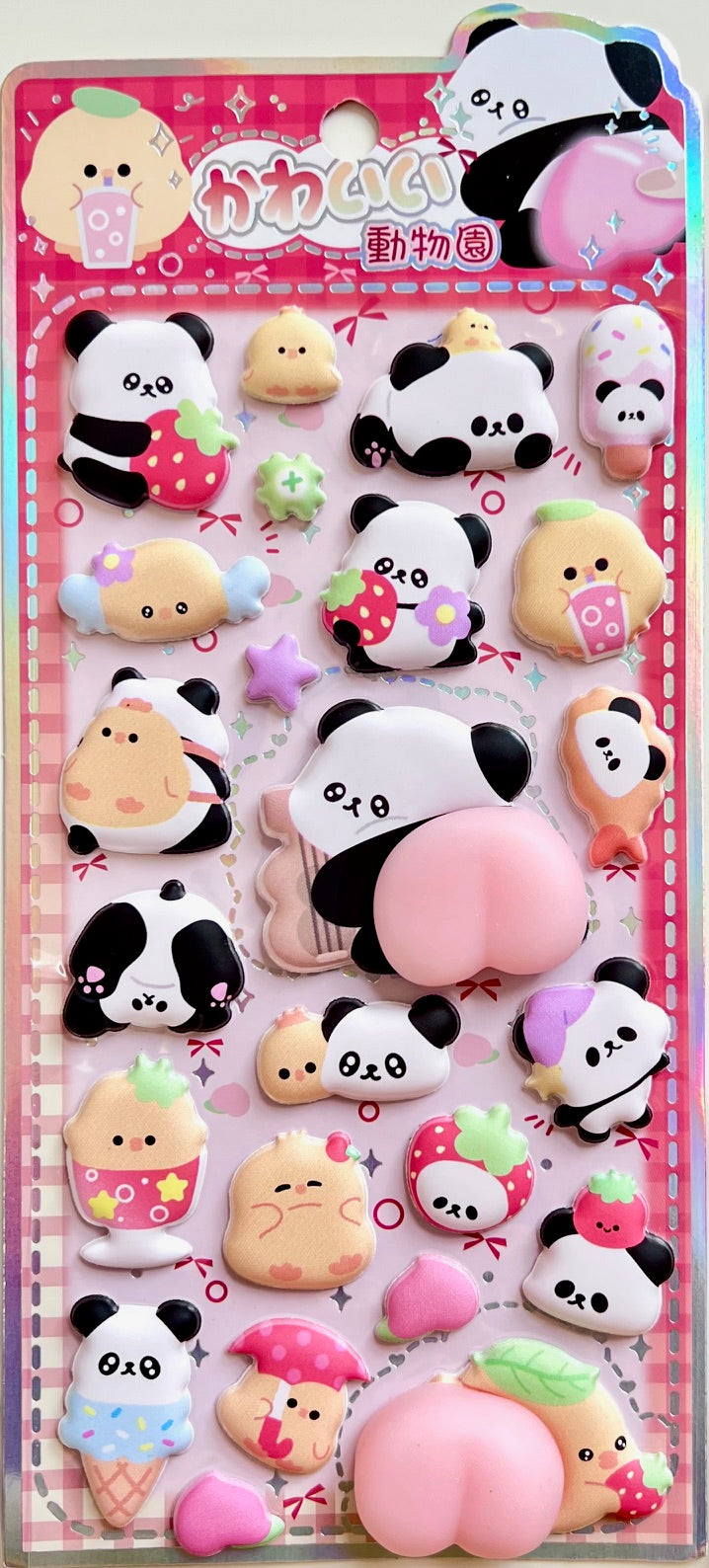 11090 Panda Squishy Butt Stickers-12