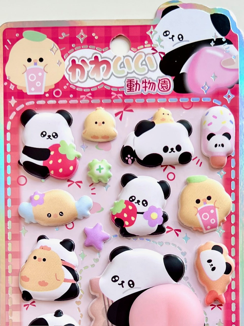 11090 Panda Squishy Butt Stickers-12