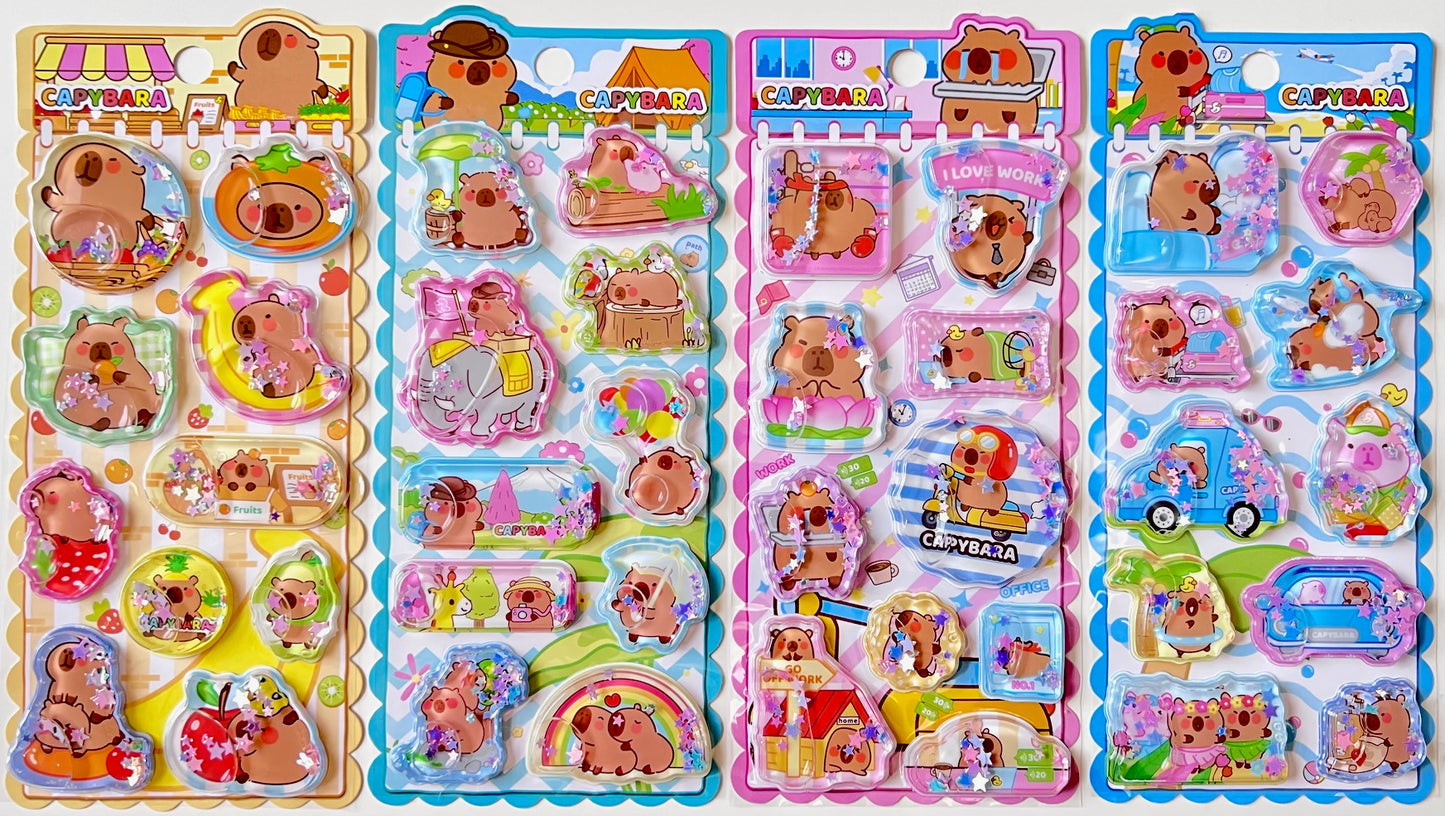 11093 Capybara Water Stickers-12