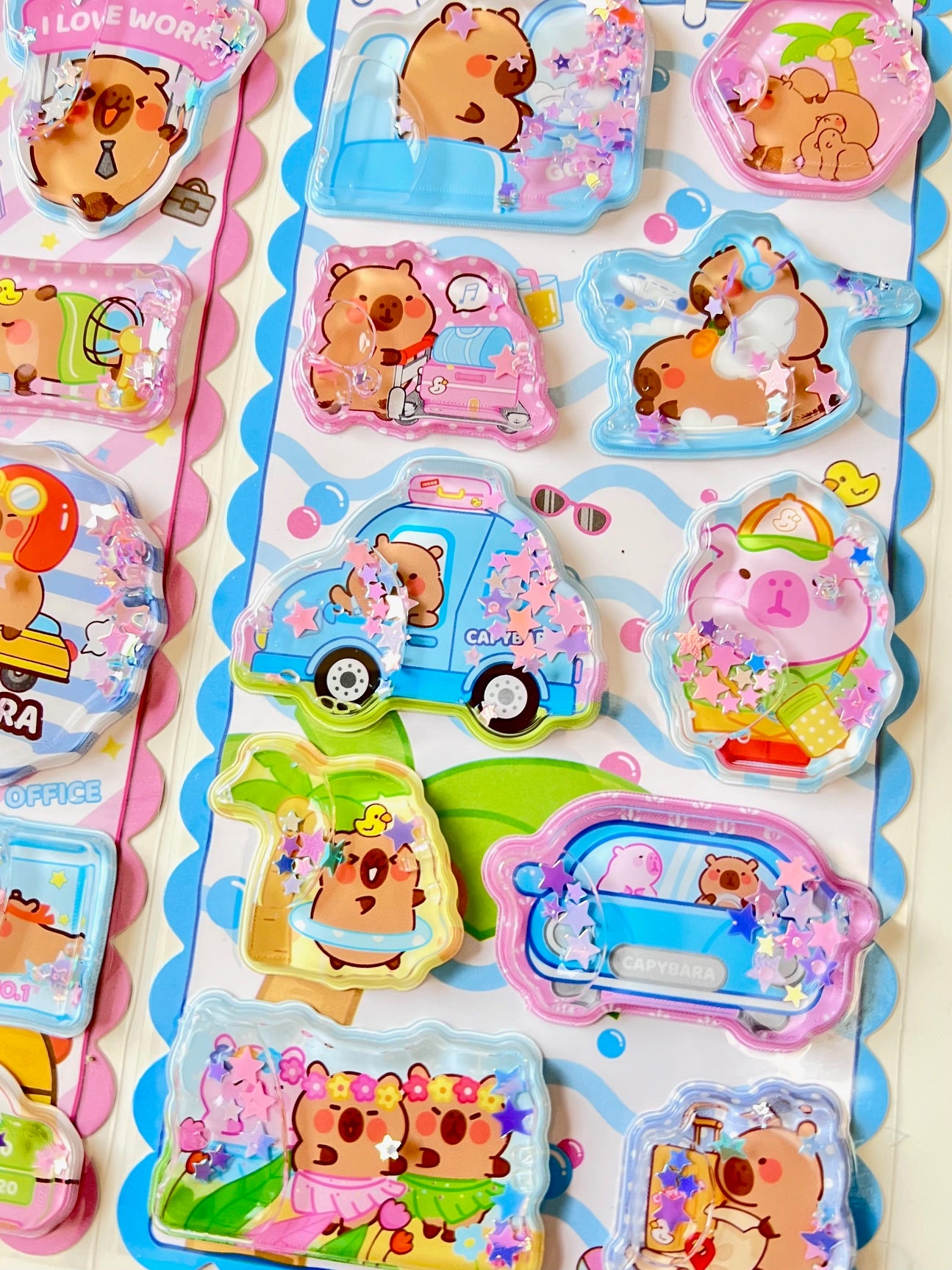 11093 Capybara Water Stickers-12