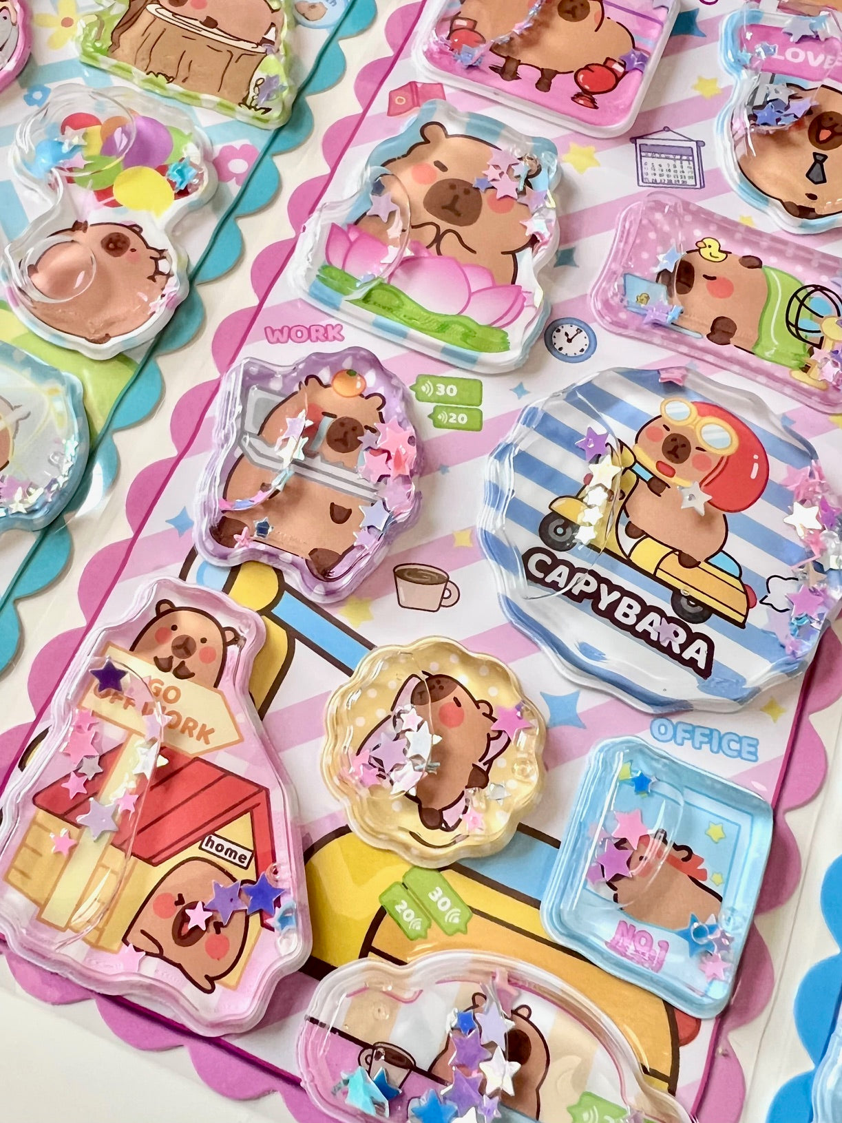 11093 Capybara Water Stickers-12