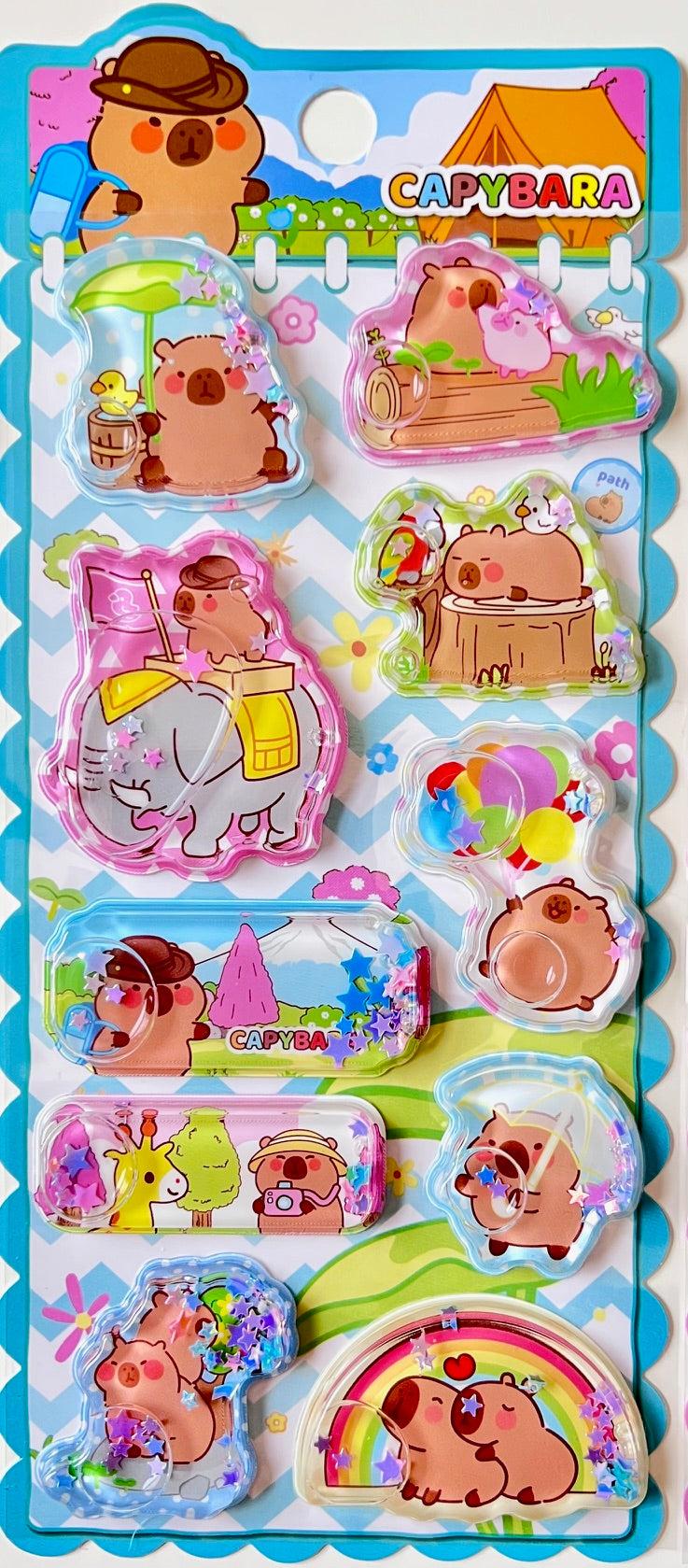11093 Capybara Water Stickers-12