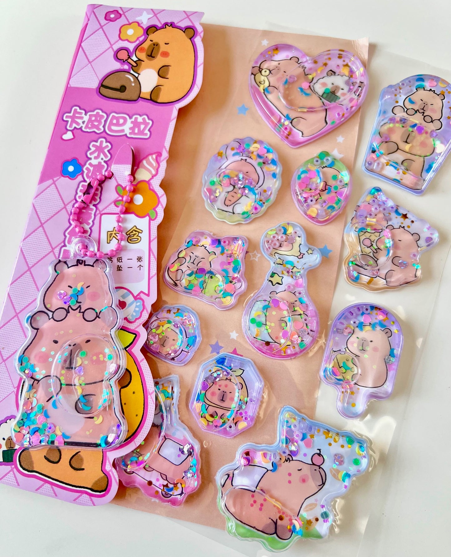 11092 Capybara Water Stickers-12