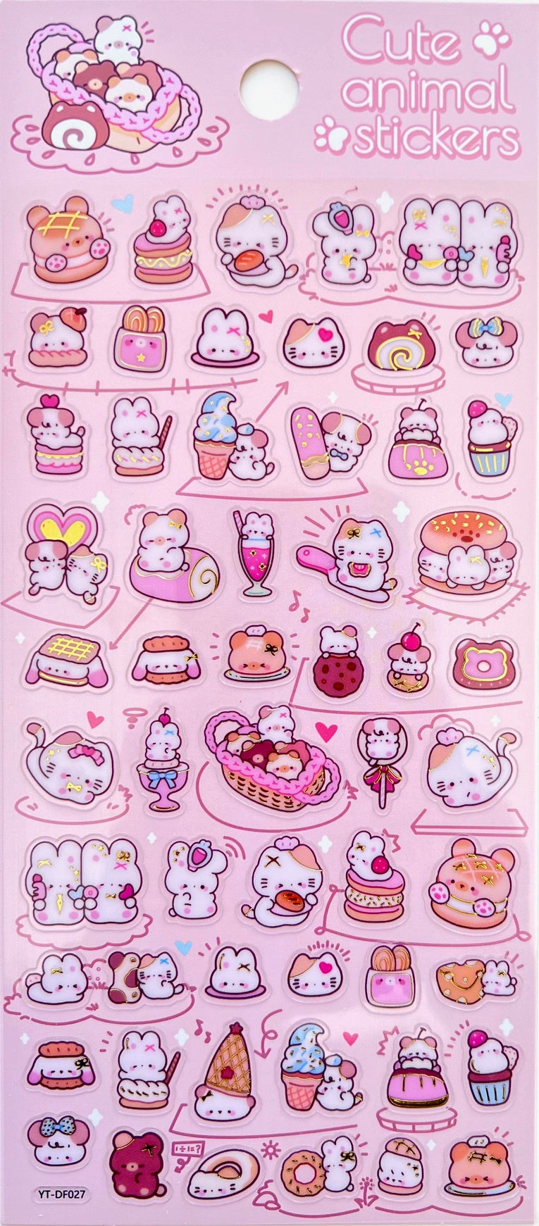 11083 Cute Animal Phone Stickers-12