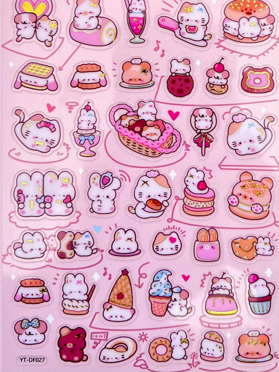11083 Cute Animal Phone Stickers-12
