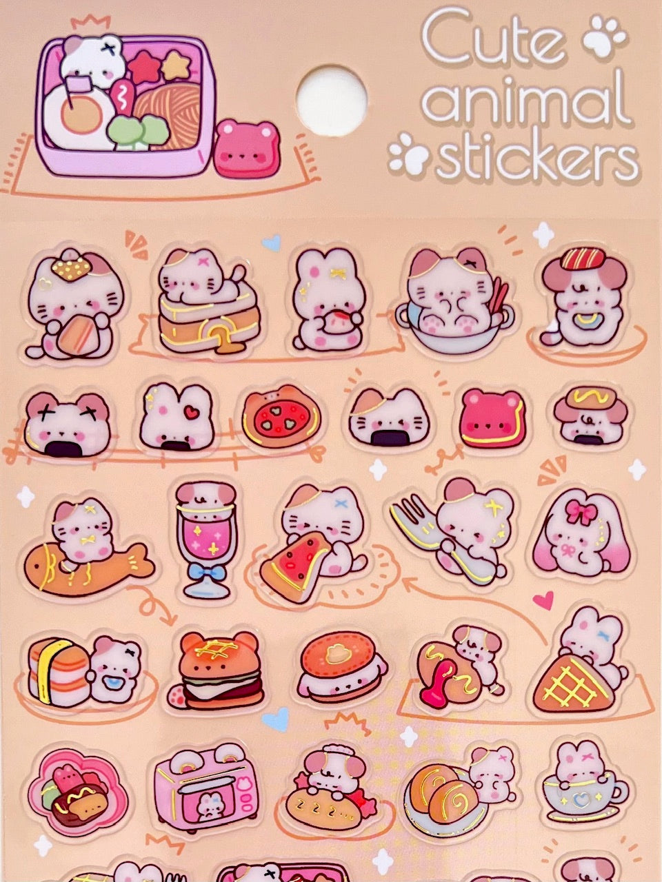 11083 Cute Animal Phone Stickers-12