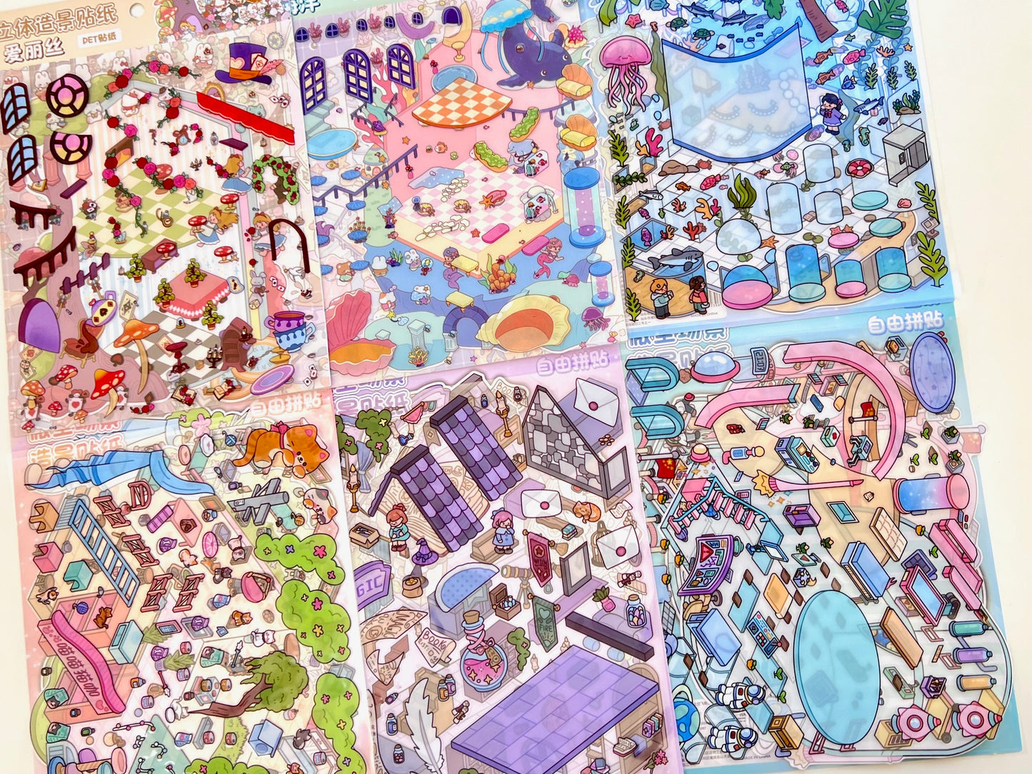 11075 3D Diorama Fantasy Stickers-12