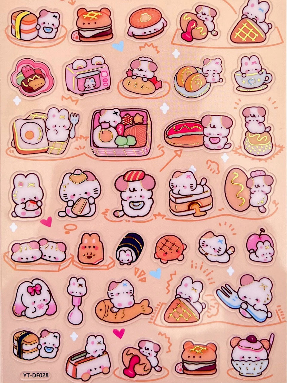 11083 Cute Animal Phone Stickers-12