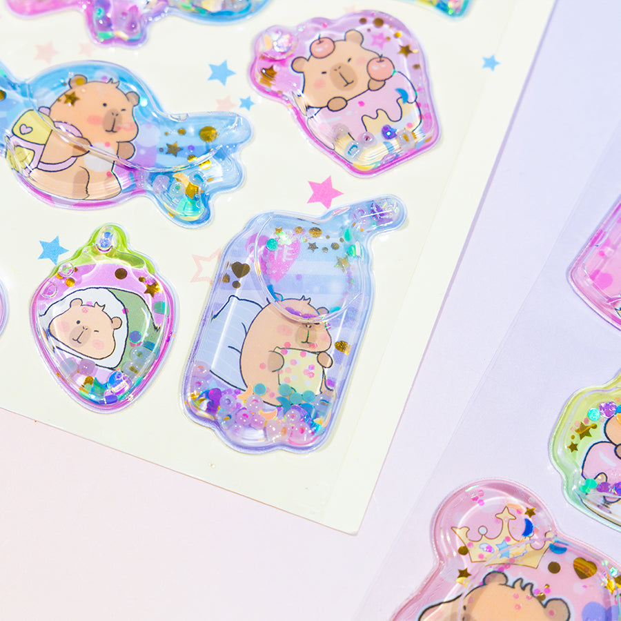 11092 Capybara Water Stickers-12