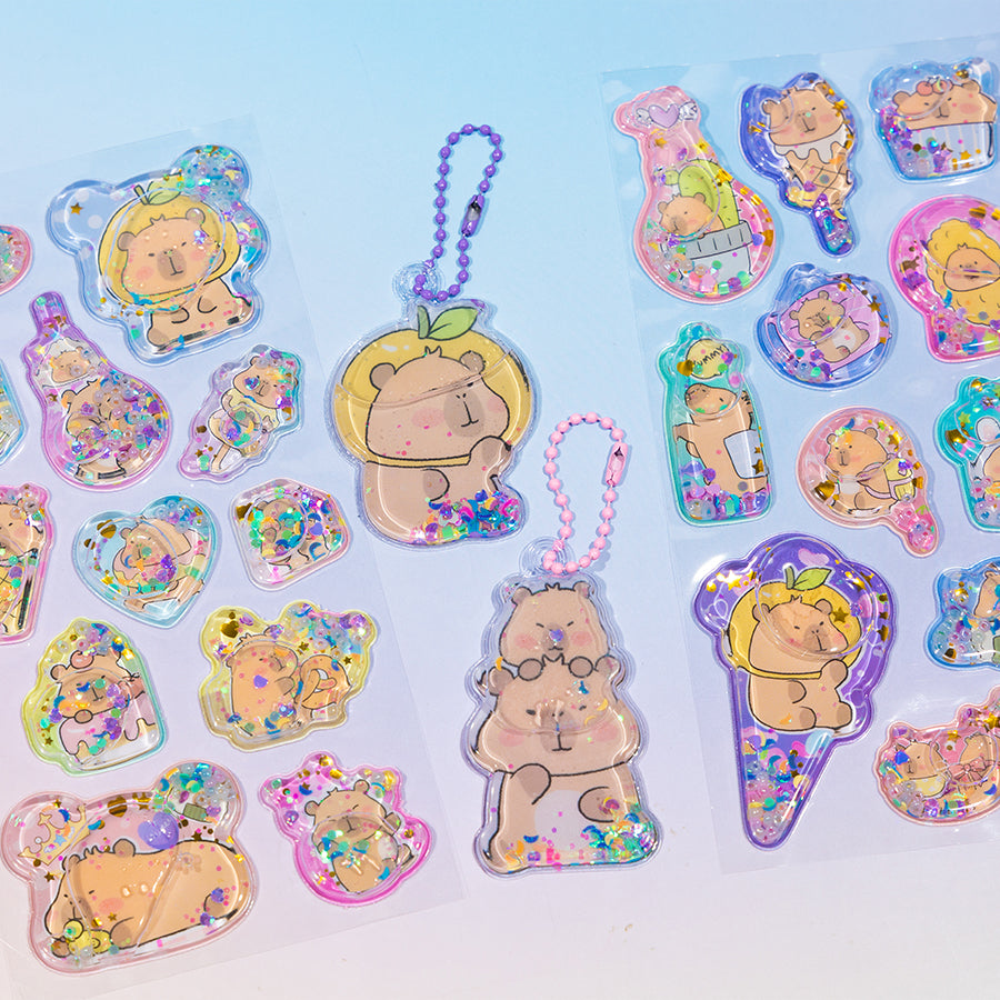 11092 Capybara Water Stickers-12