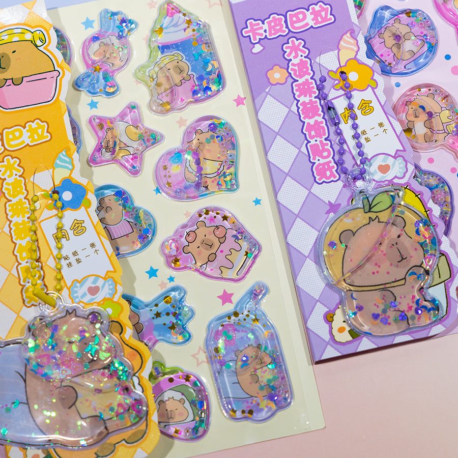 11092 Capybara Water Stickers-12