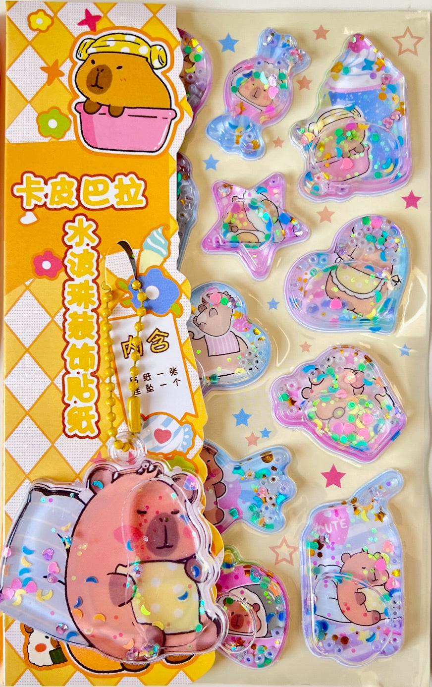 11092 Capybara Water Stickers-12