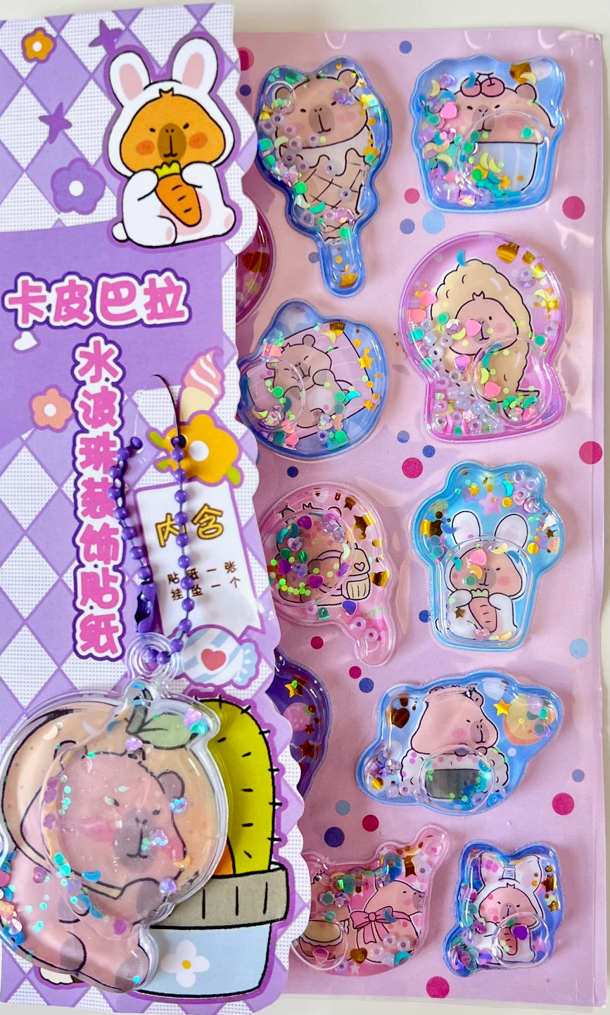 11092 Capybara Water Stickers-12