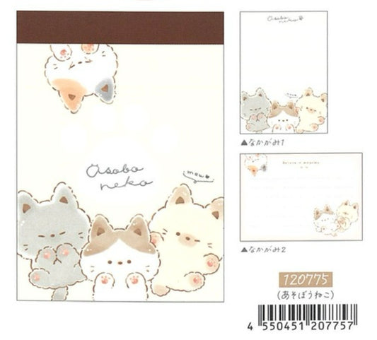 120775 Kitten Cat Osoba Neko Mini Notepad-10