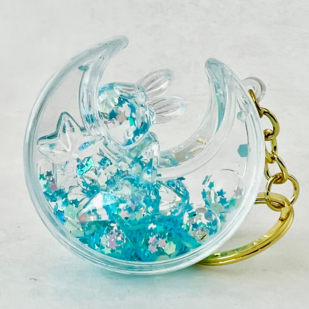 X 12126 MOON RABBIT FLOATY KEY CHARM-DISCONTINUED – BCmini