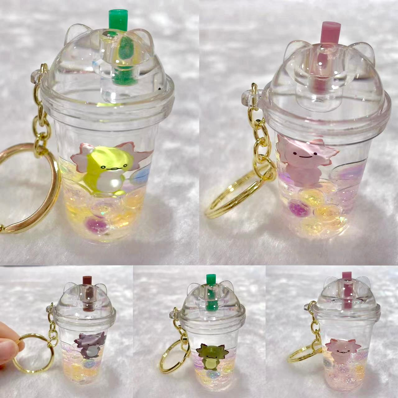 12157 AXOLOTL BOBA FLOATY FIGURINE KEY CHARM-12