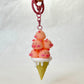 12173 PIG ICE CREAM CONE FAMILY KEY CHARM-12