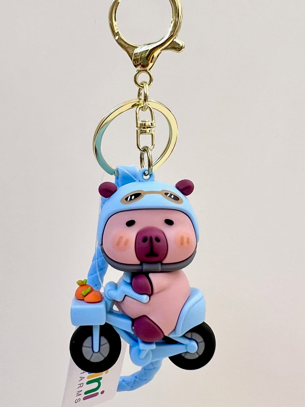 12183 CAPYBARA SCOOTER KEY CHARM-12