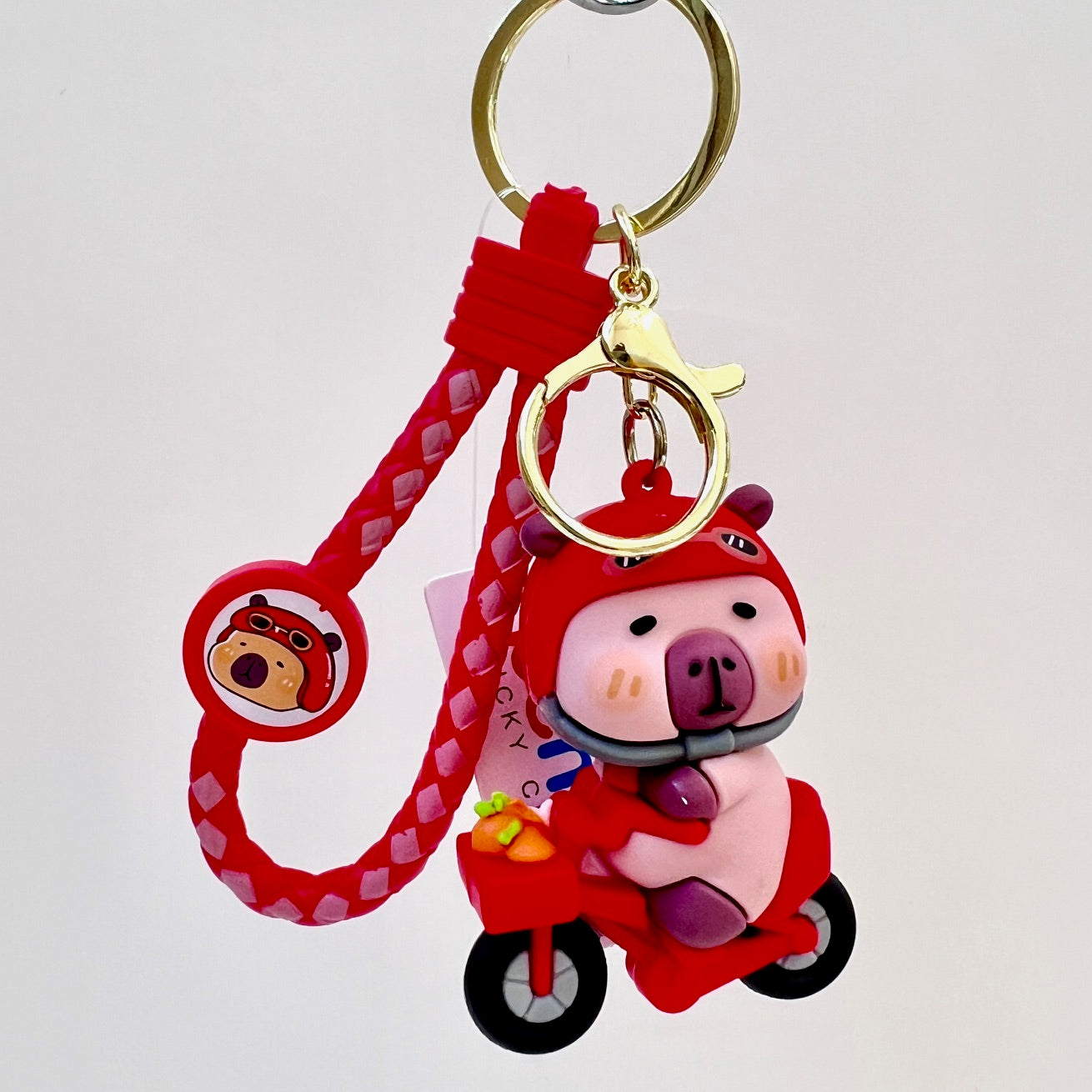 12183 CAPYBARA SCOOTER KEY CHARM-12