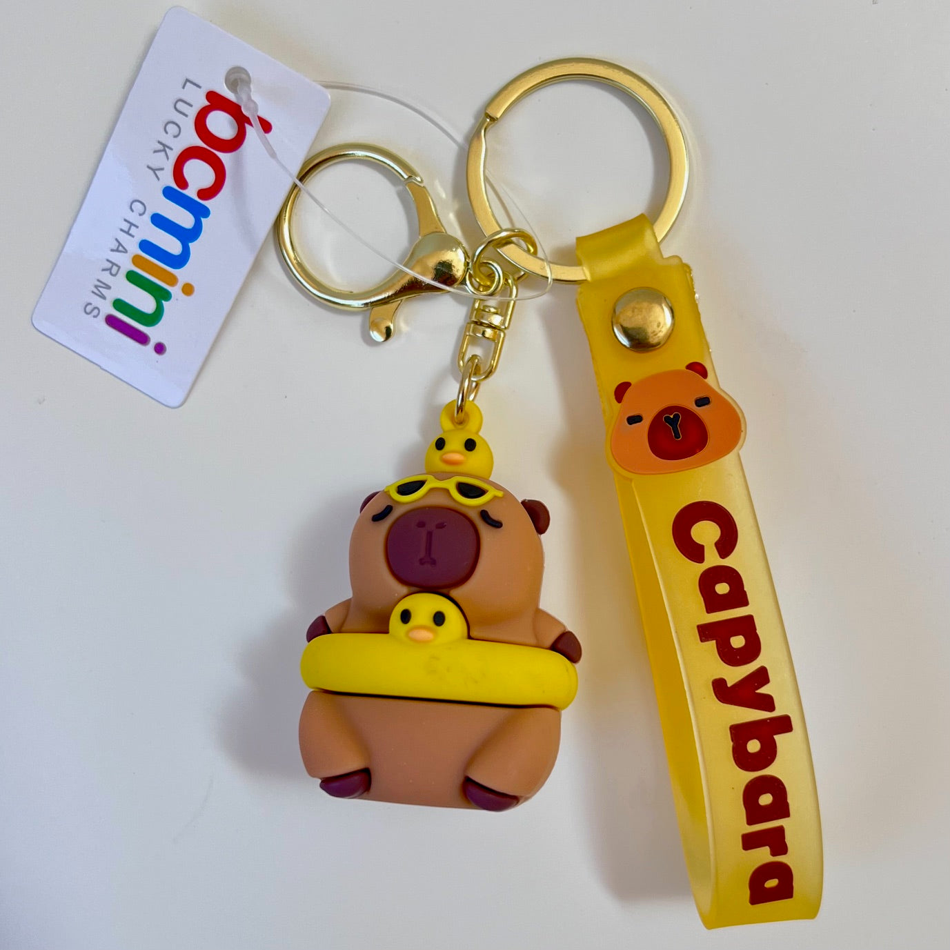 12189 Capybara Ride Key Charm-12 – BCmini