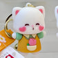 12190 Flower Cat Key Charm-12