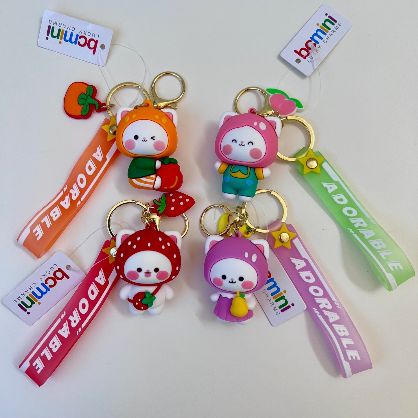 12191 Fruit Cat Key Charm-12