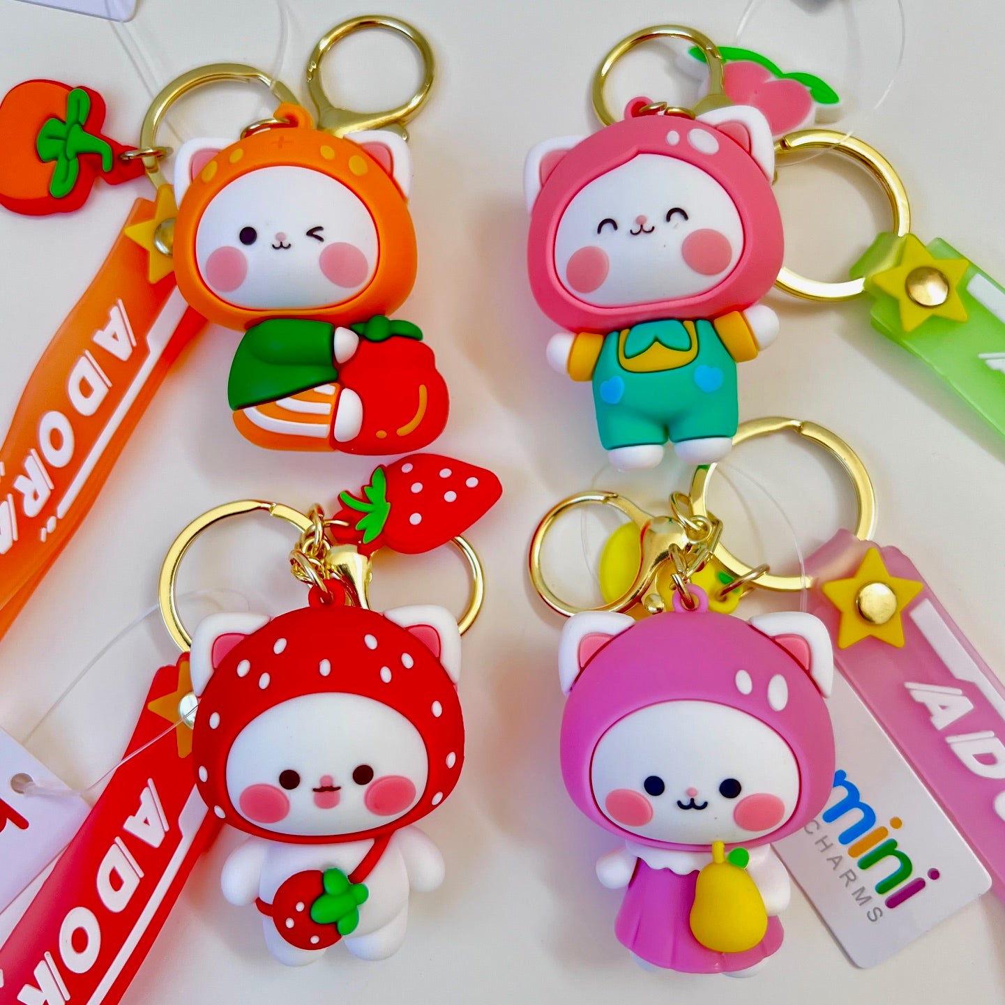 12191 Fruit Cat Key Charm-12