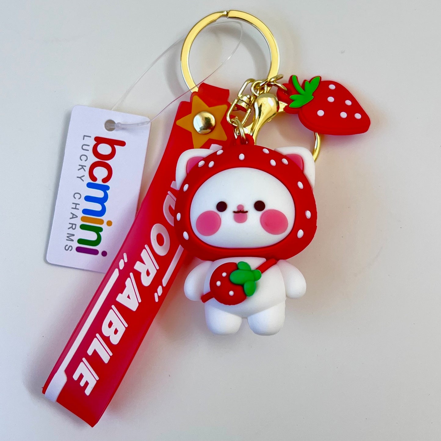 12191 Fruit Cat Key Charm-12