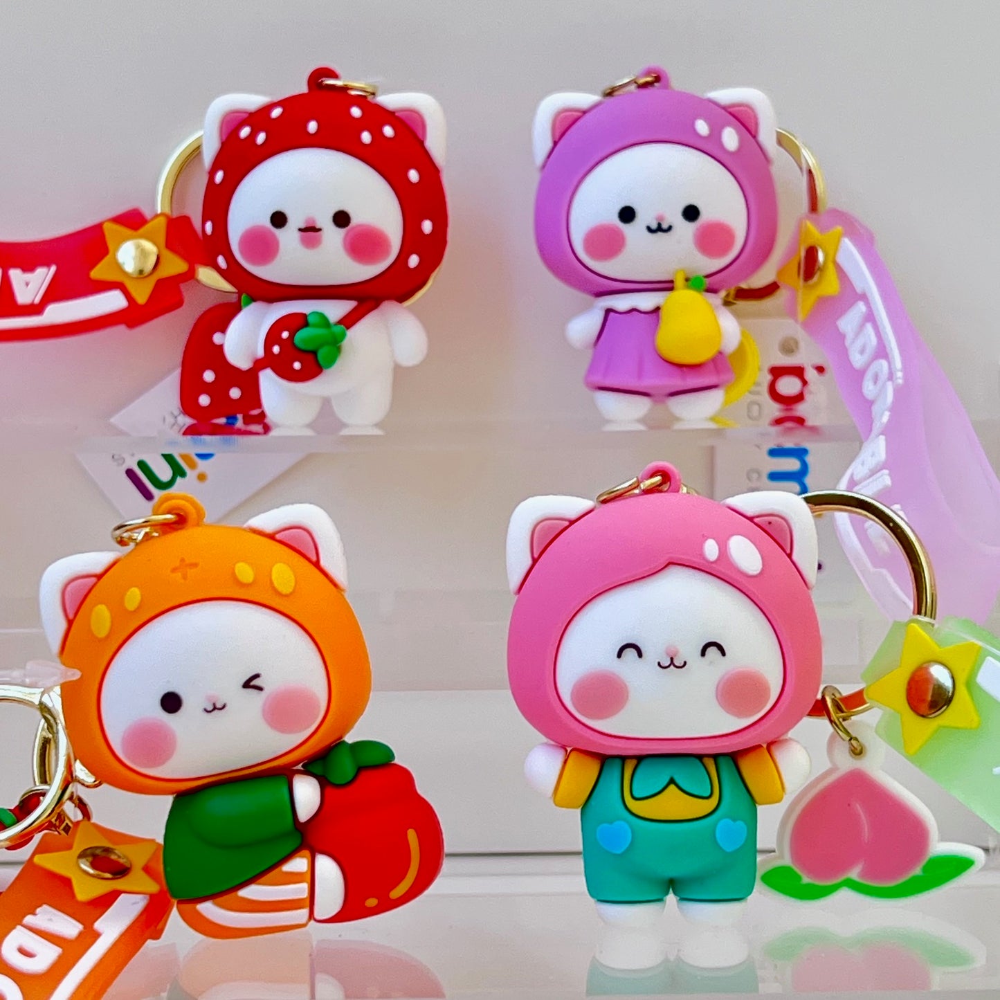 12191 Fruit Cat Key Charm-12