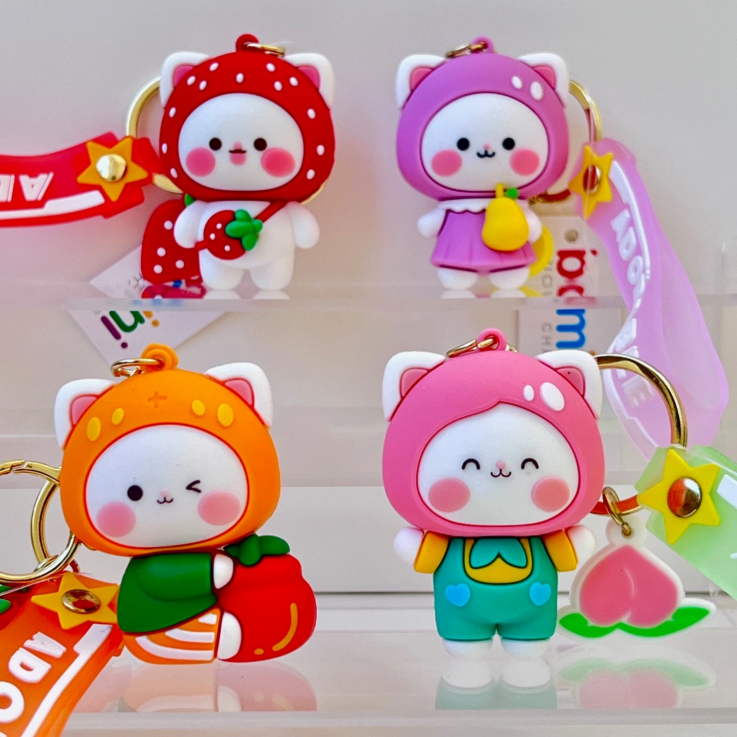 12191 Fruit Cat Key Charm-12