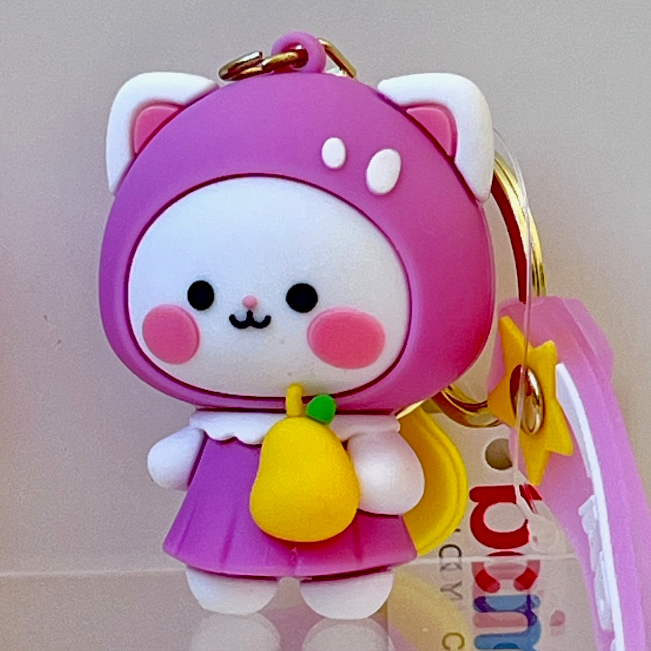 12191 Fruit Cat Key Charm-12