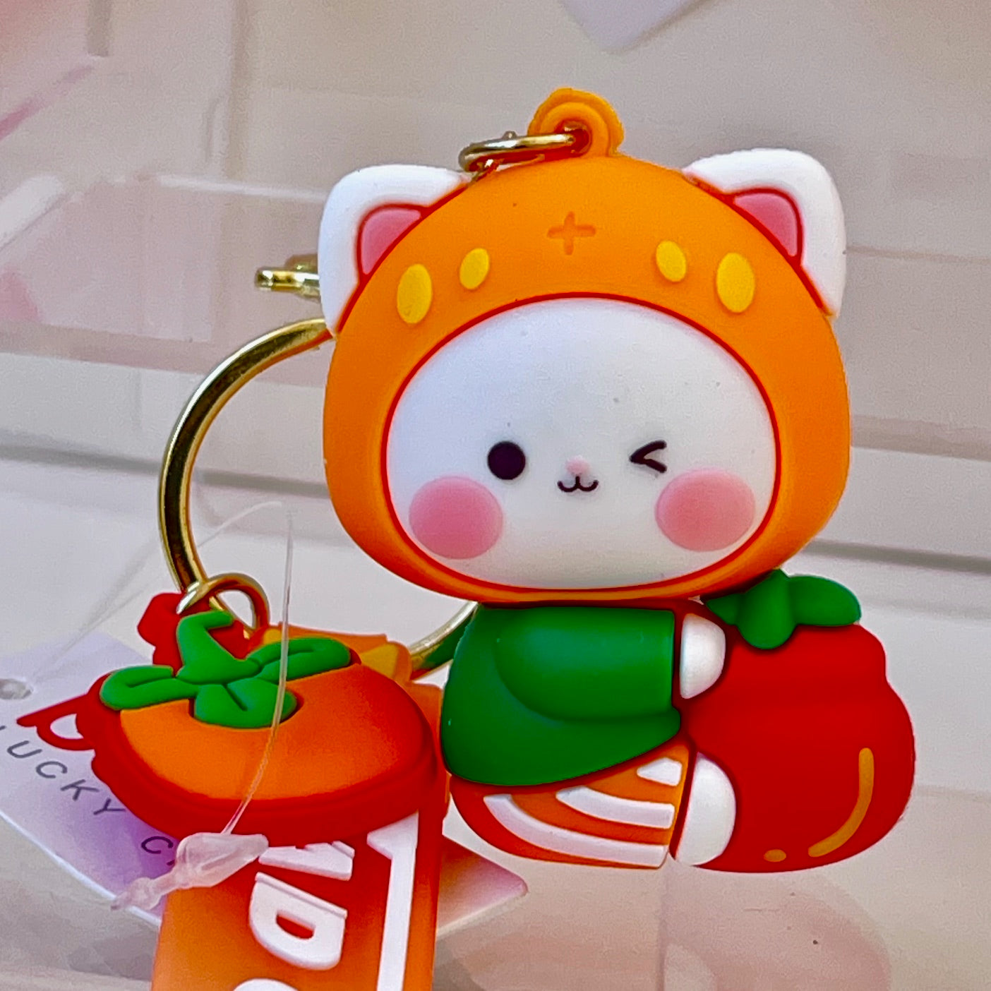 12191 Fruit Cat Key Charm-12