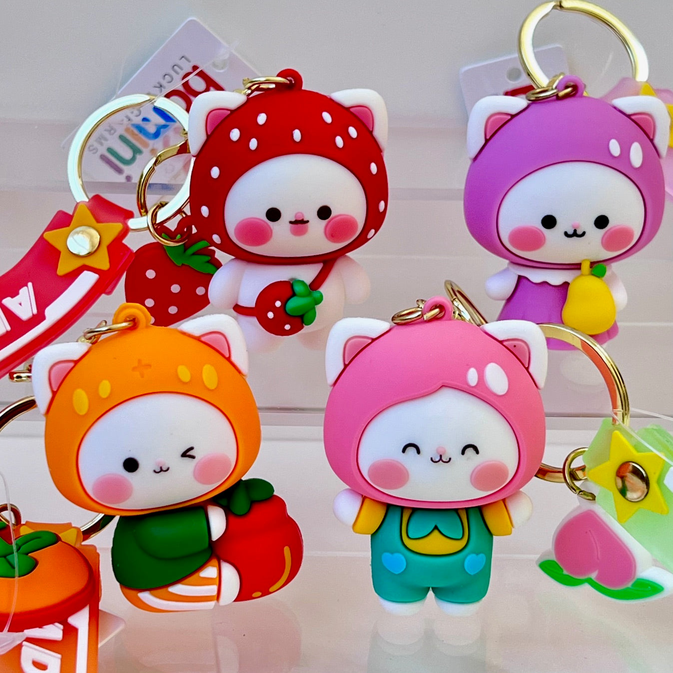 12191 Fruit Cat Key Charm-12