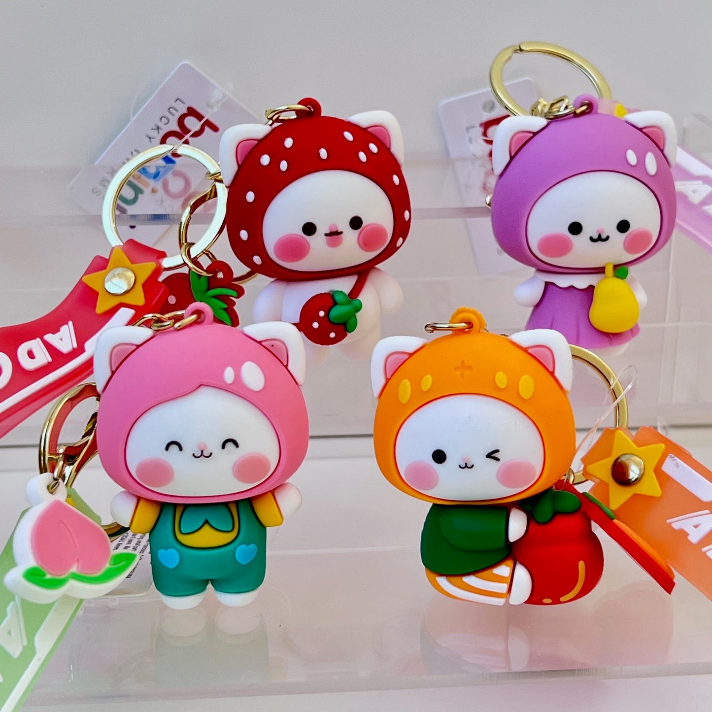 12191 Fruit Cat Key Charm-12