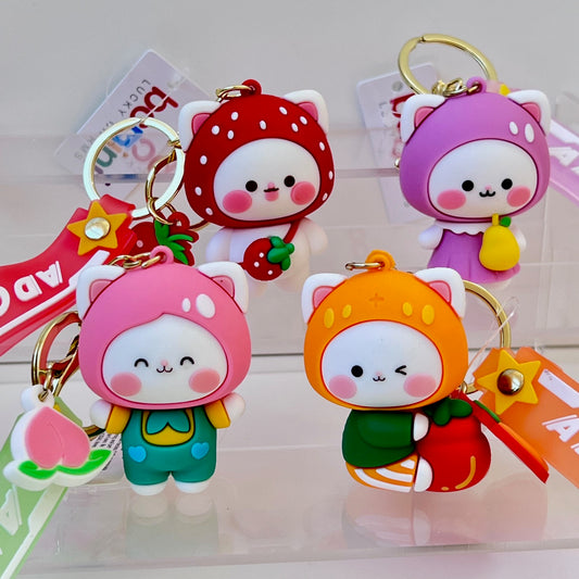 12191 Fruit Cat Key Charm-12