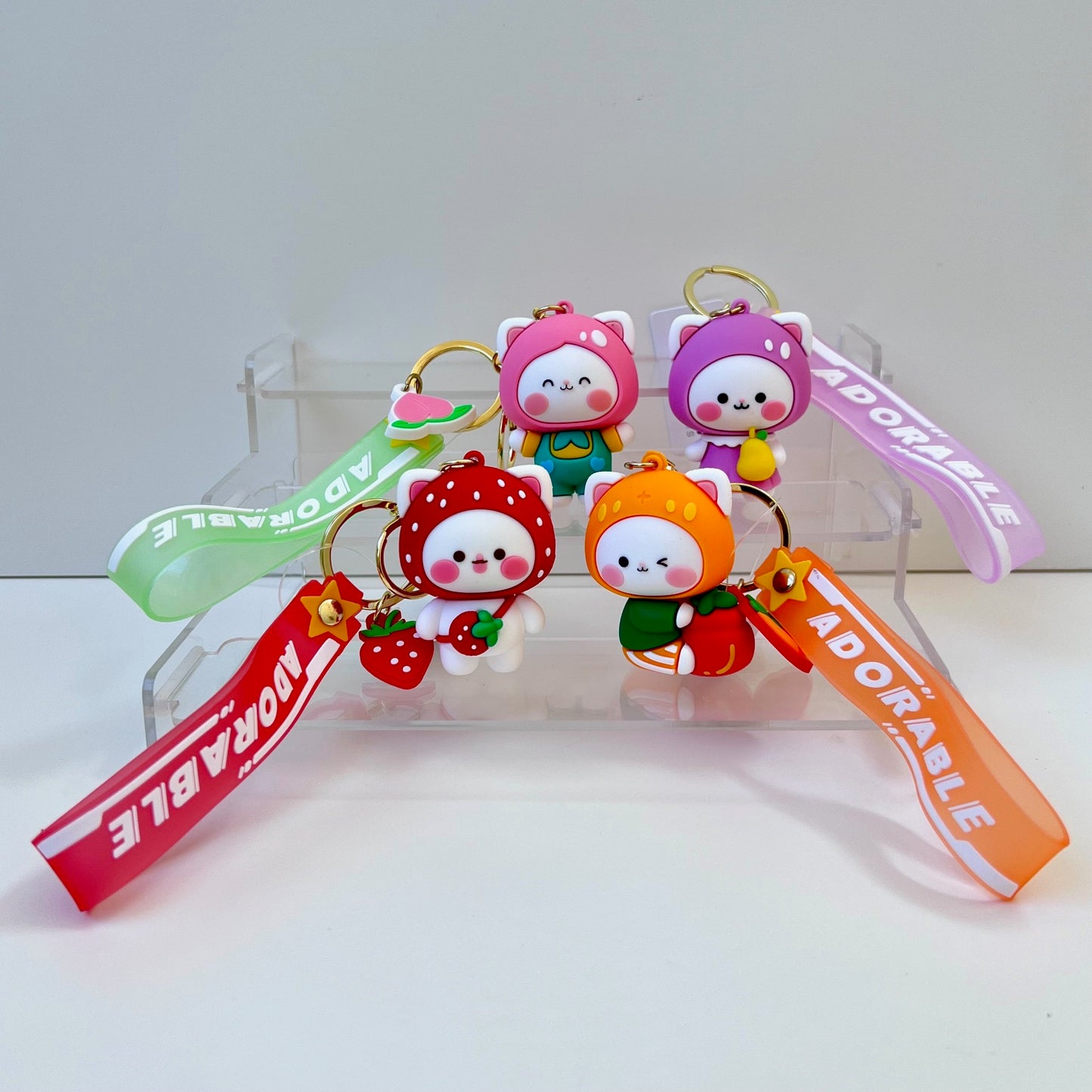 12191 Fruit Cat Key Charm-12