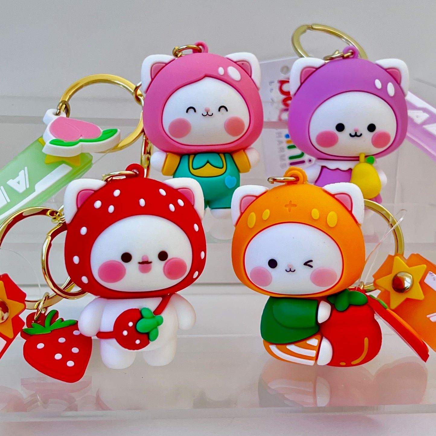 12191 Fruit Cat Key Charm-12