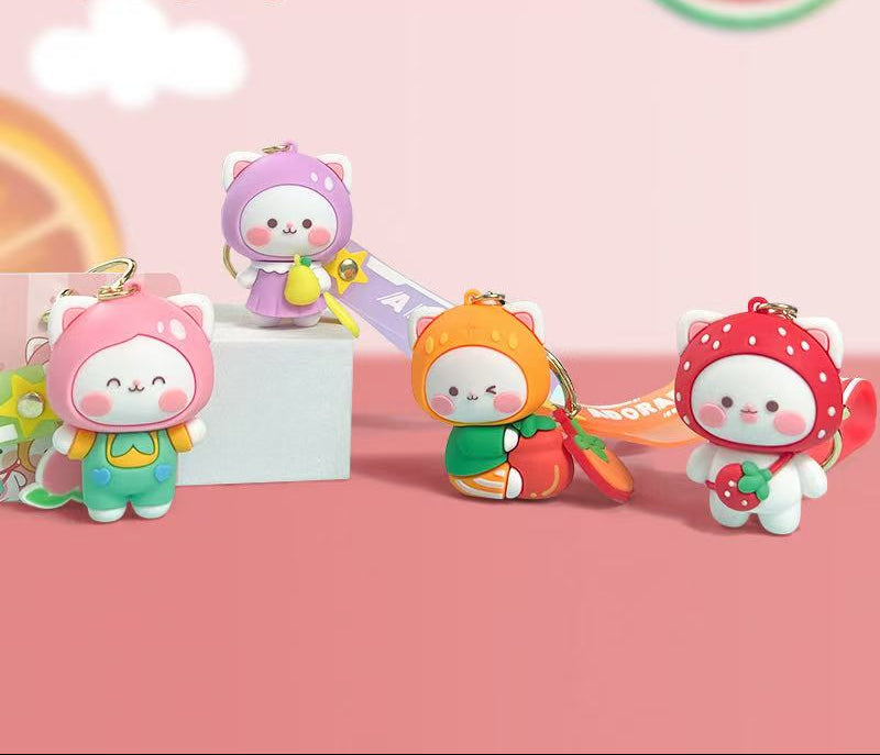 12191 Fruit Cat Key Charm-12