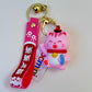12192 Maneki Cat Key Charm-12