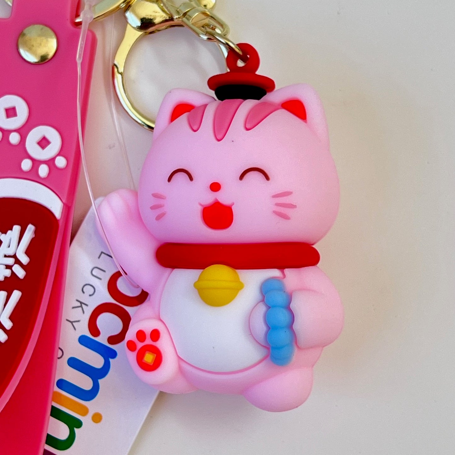 12192 Maneki Cat Key Charm-12