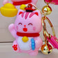 12192 Maneki Cat Key Charm-12